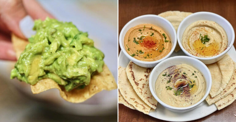 various tasty dips