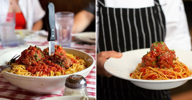 spaghetti & meatballs at restaurant chains