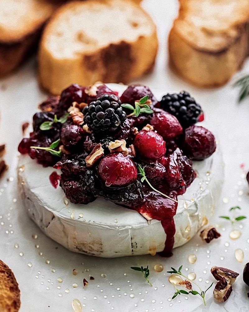 Baked Brie with Cranberries