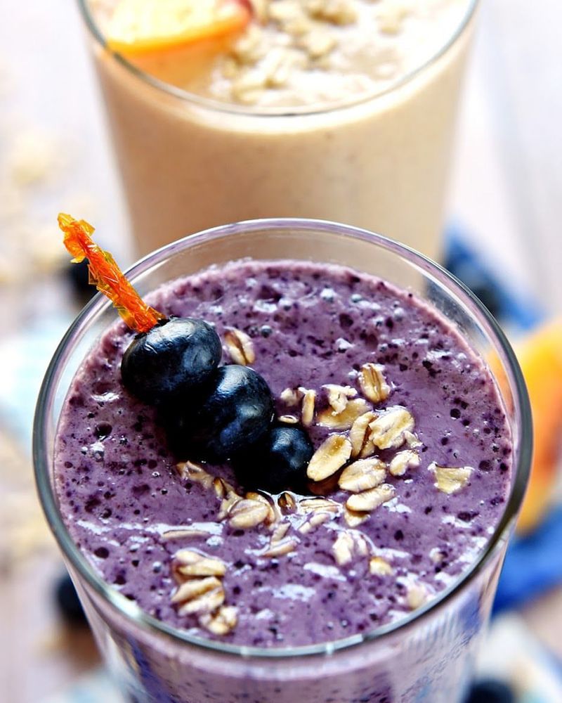 Blueberry Oatmeal Smoothie