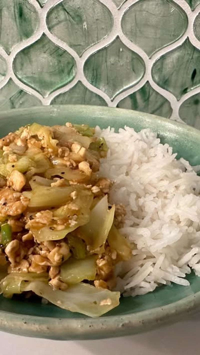 Cabbage and Tofu Stir-Fry