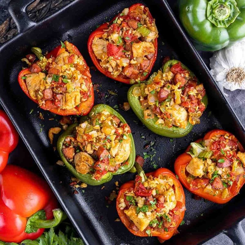 Cajun Stuffed Bell Peppers