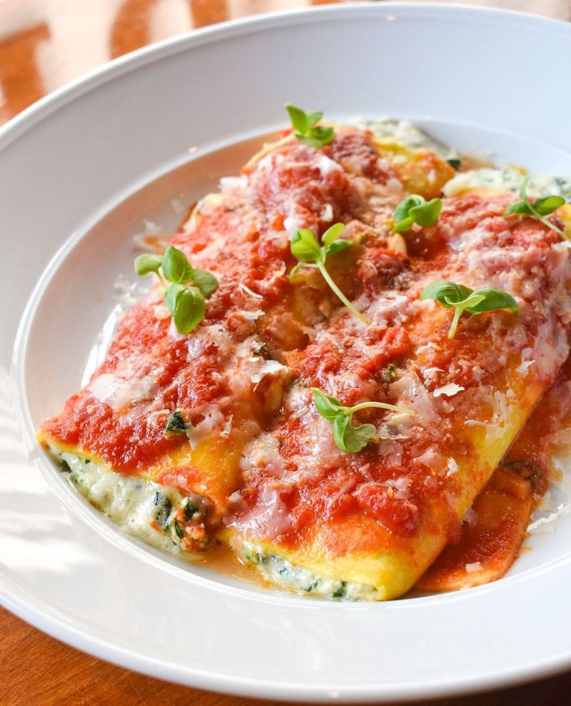 Cannelloni with Ricotta and Spinach