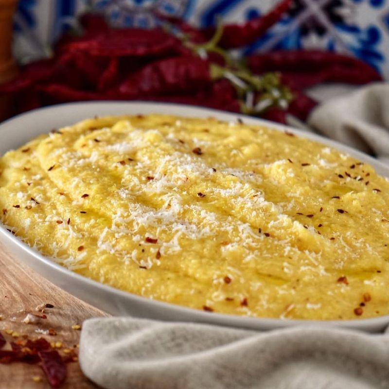 Cheesy Polenta Casserole