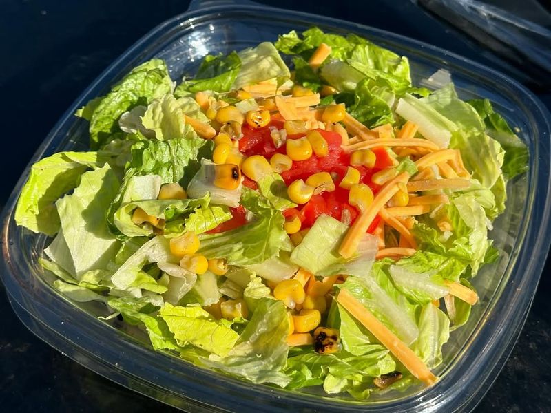 Garden Side Salad (No Dressing or Light Dressing)