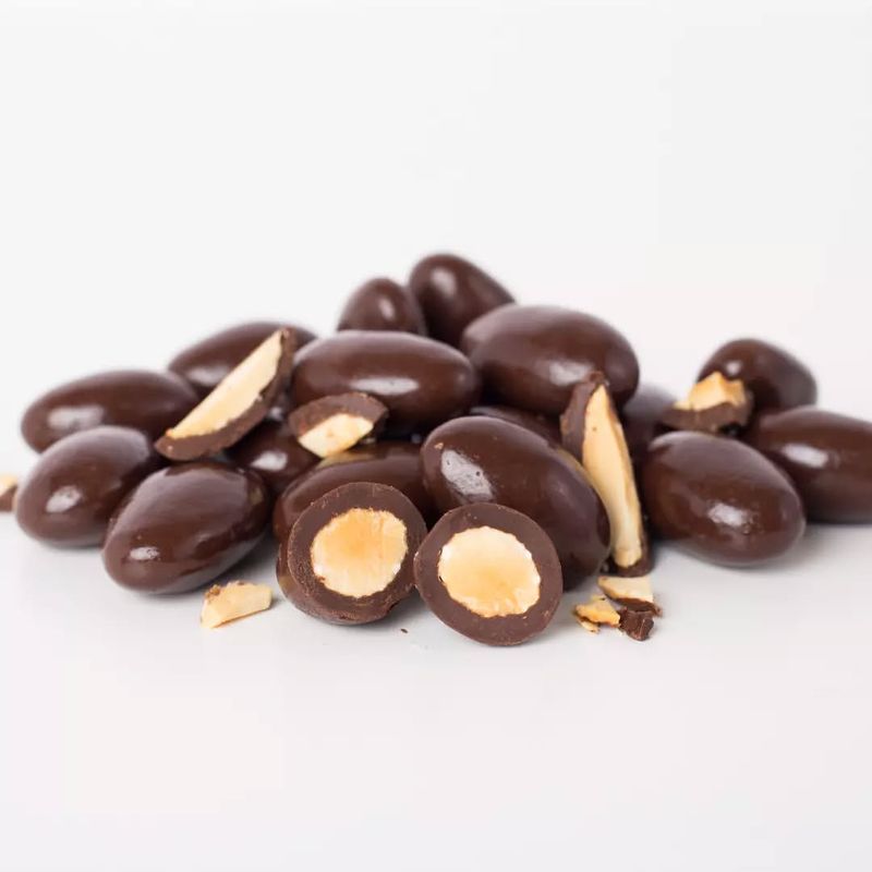 Dark Chocolate-Dipped Almonds