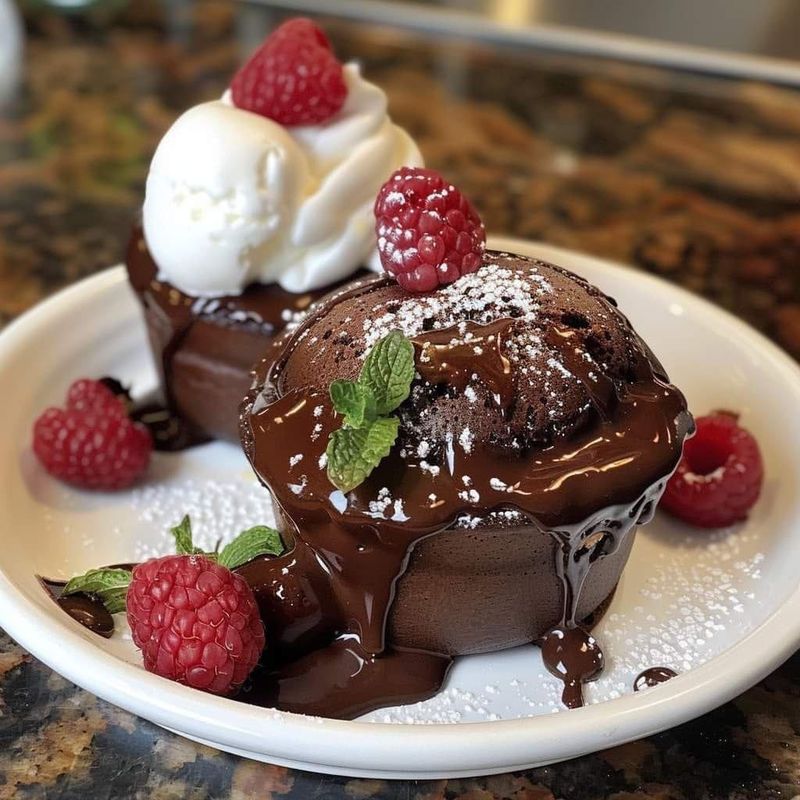 Decadent Air Fryer Chocolate Lava Cakes