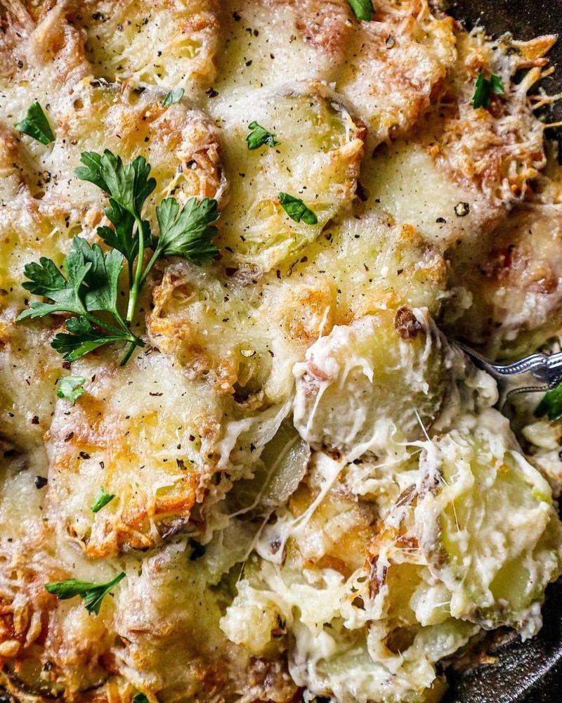 Garlic Parmesan Potato Casserole