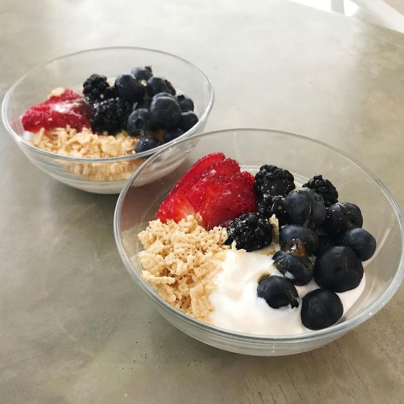 Greek Yogurt with Honey and Berries