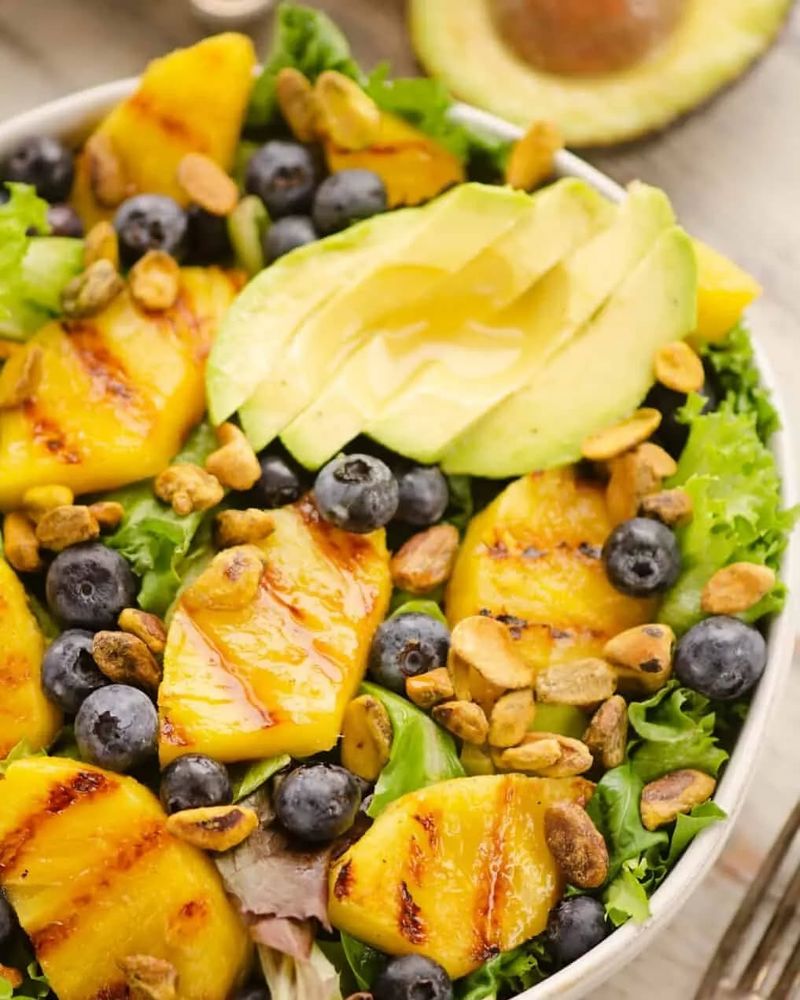 Grilled Pineapple and Avocado Salad