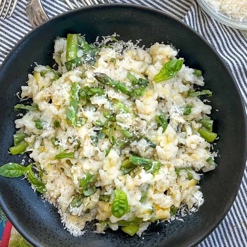 Lemon Herb Risotto with Asparagus