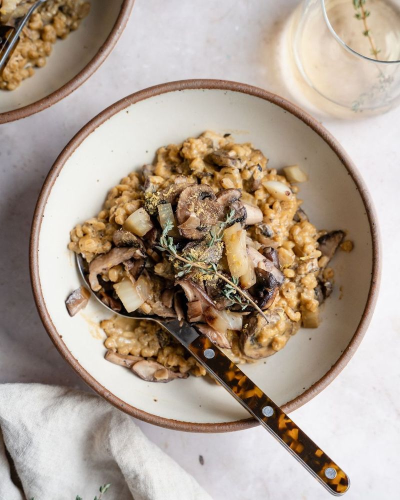 Mushroom and Barley Risotto