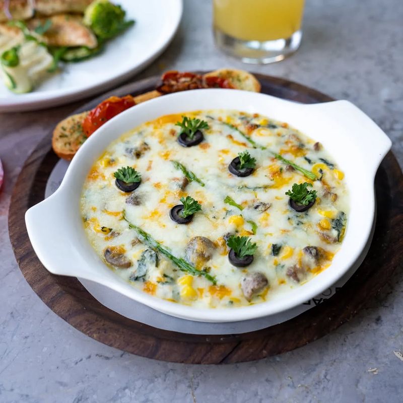 Mushroom and Spinach Gratin