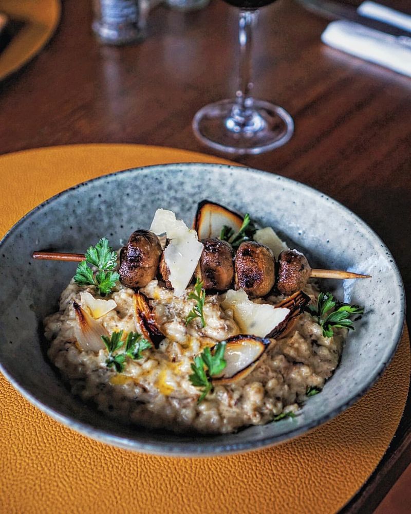 Mushroom and Truffle Oil Risotto