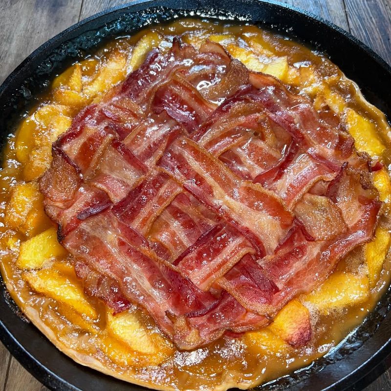 Peach and Bacon Casserole