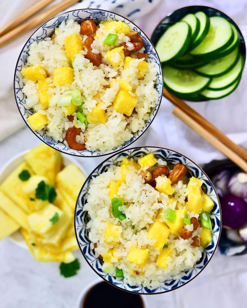 Pineapple and Cashew Rice Salad