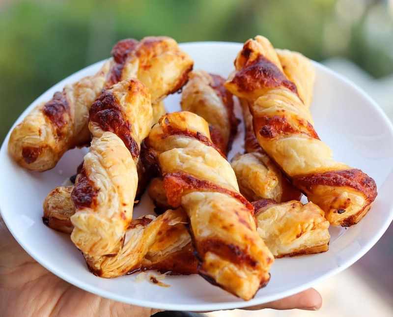 Puff Pastry Pizza Twists