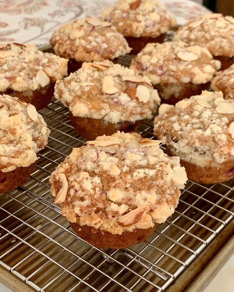 Raspberry Almond Muffins