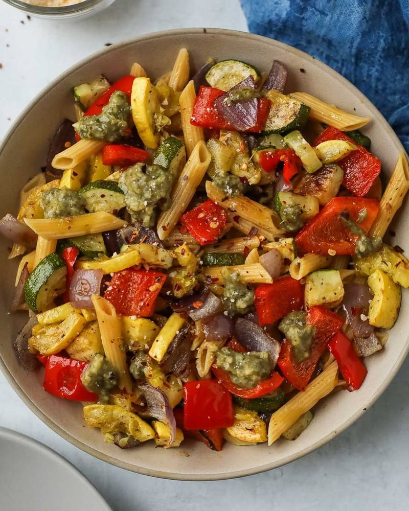 Rotini with Roasted Vegetables