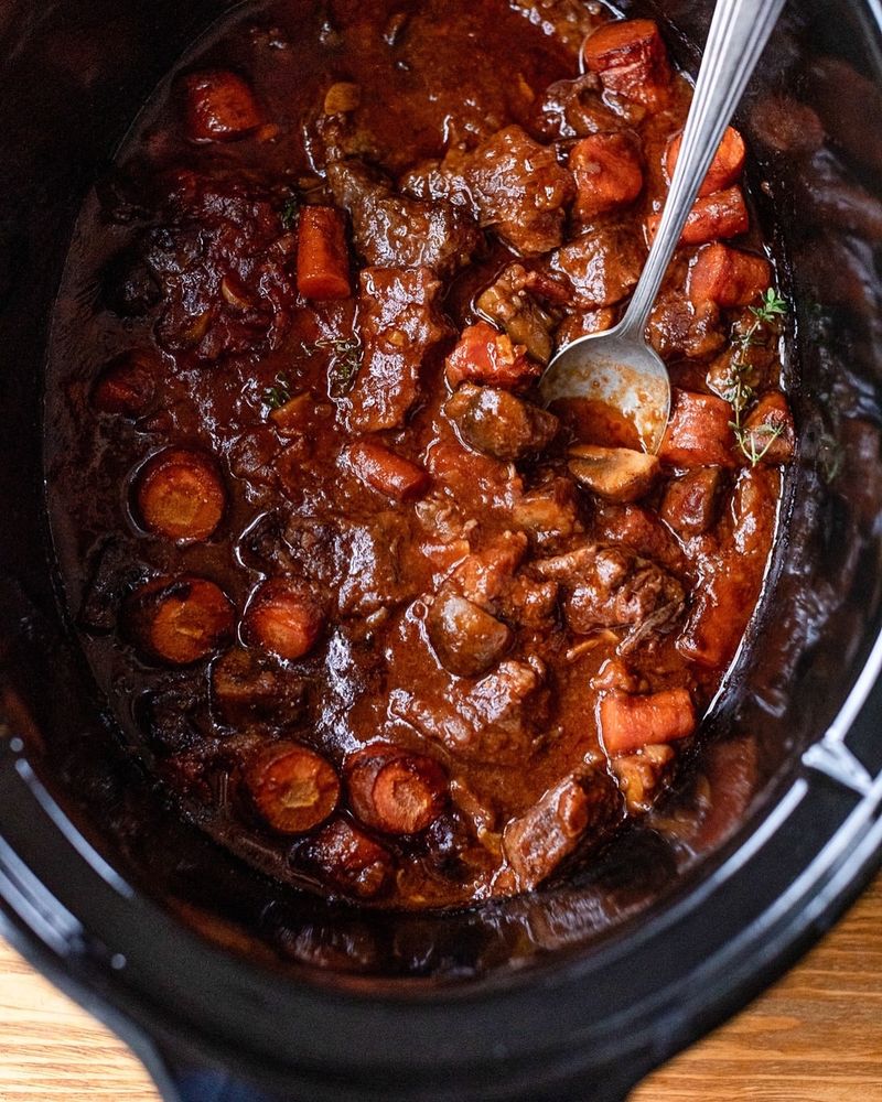 Slow Cooker Beef Bourguignon