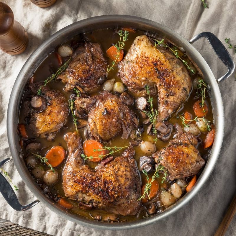 Slow Cooker Coq au Vin