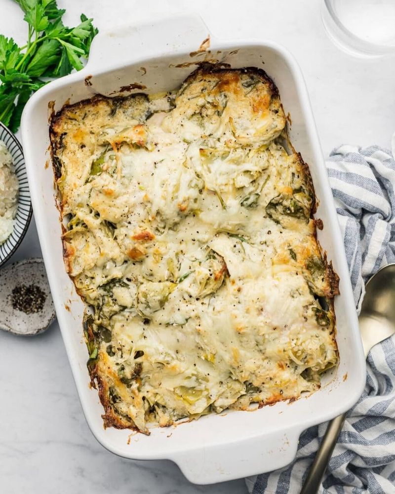 Spinach and Artichoke Casserole