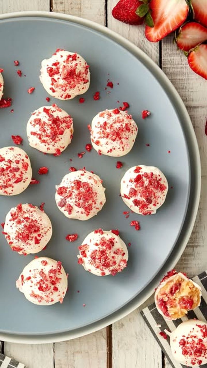 Strawberry Shortcake Bites