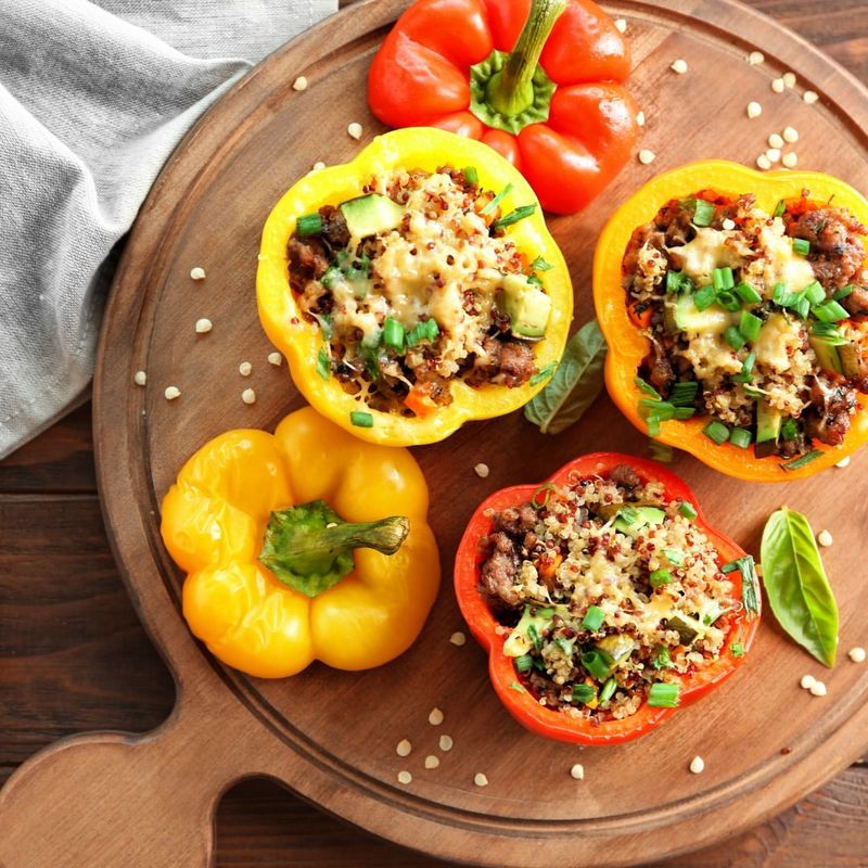 Stuffed Bell Peppers with Quinoa