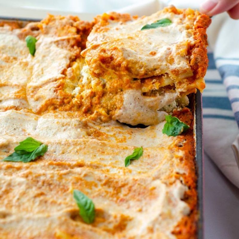 Vegan Lasagna with Cashew Cheese