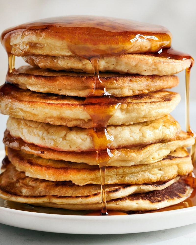 Vegan Pancakes with Maple Syrup