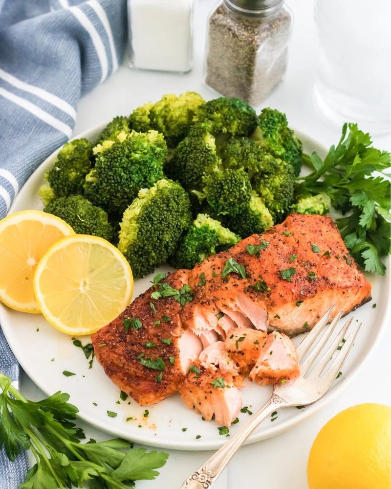 Zesty Air Fryer Lemon Herb Salmon