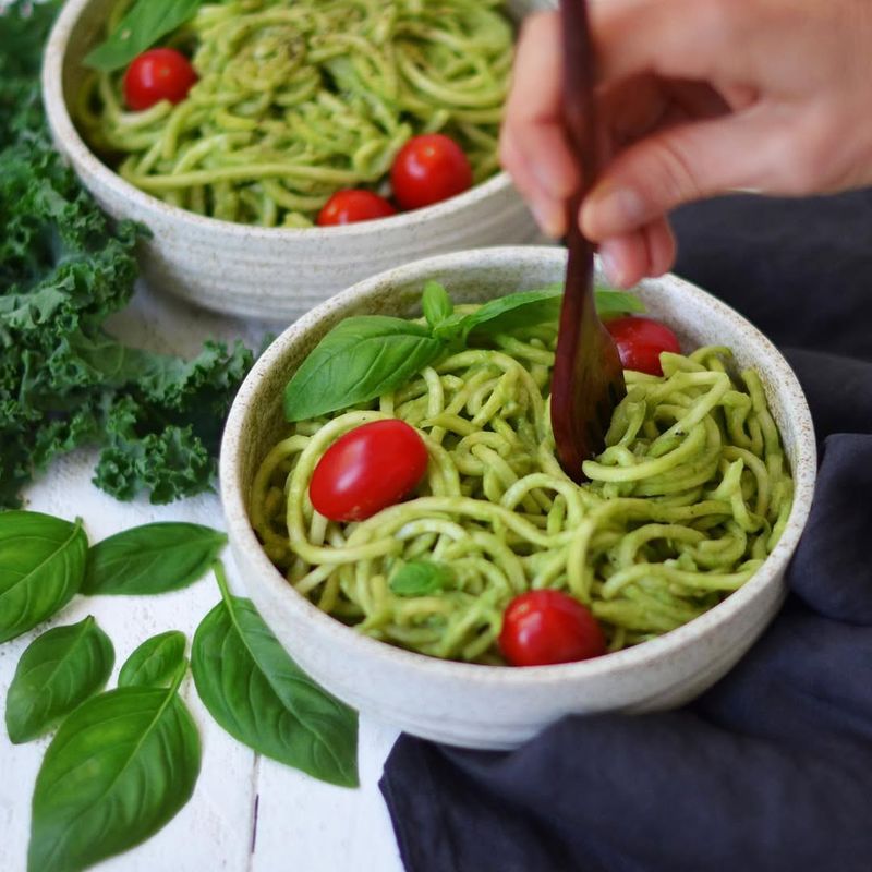 Zucchini Noodles with Pesto