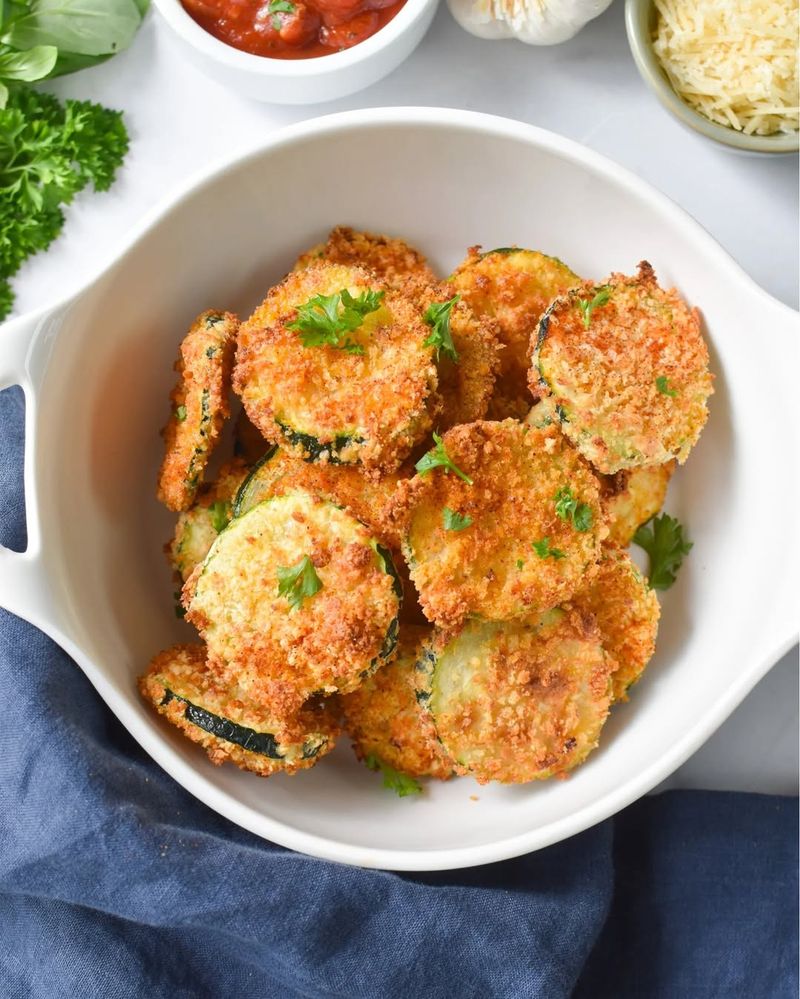 Zucchini Parmesan Crisps