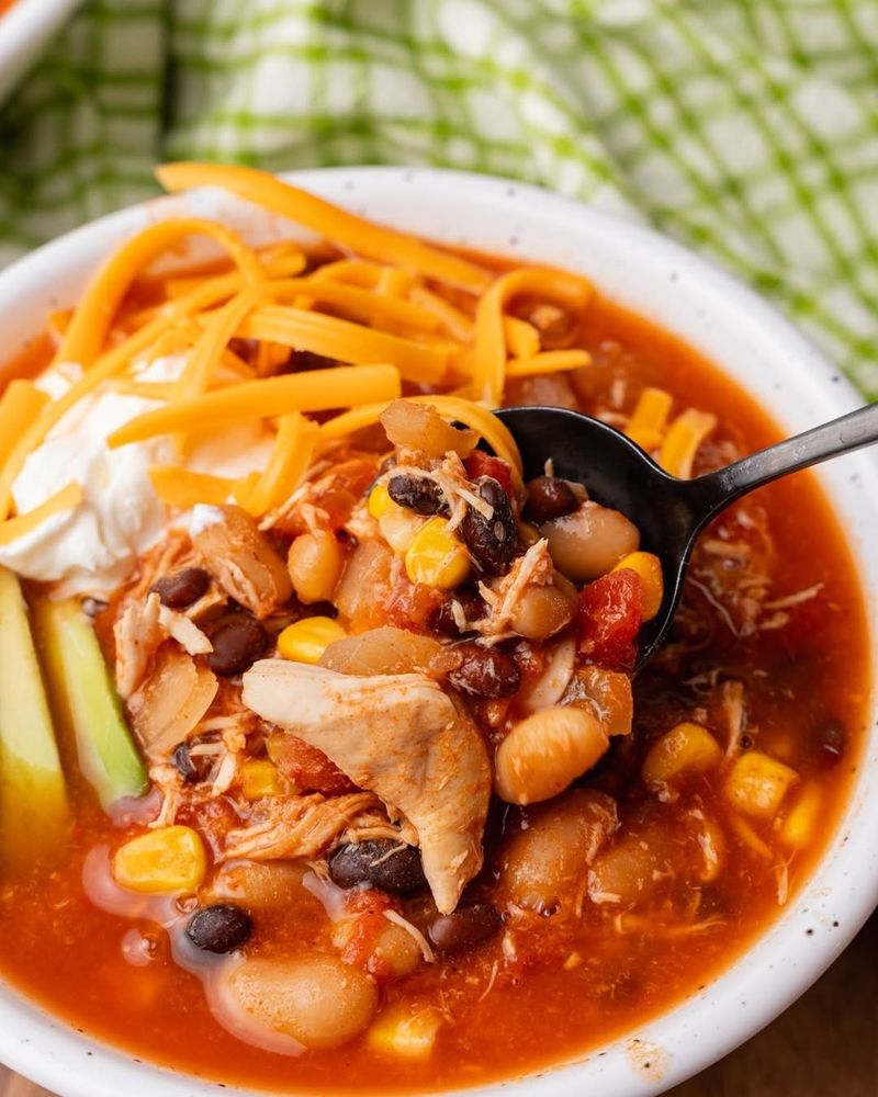 Slow Cooker Chicken Taco Soup