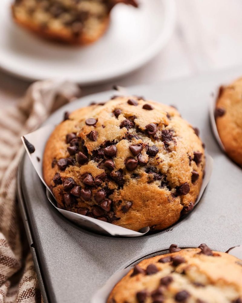 Banana Muffins With Chocolate Chips