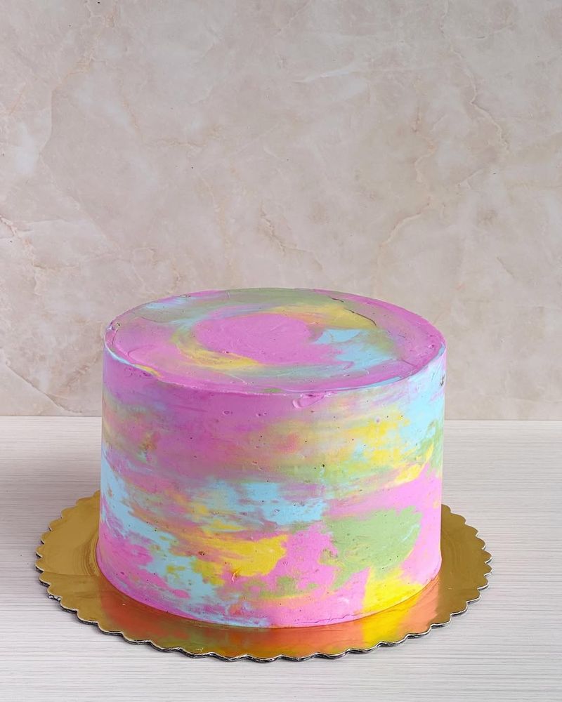 Watercolor Ombré Cake