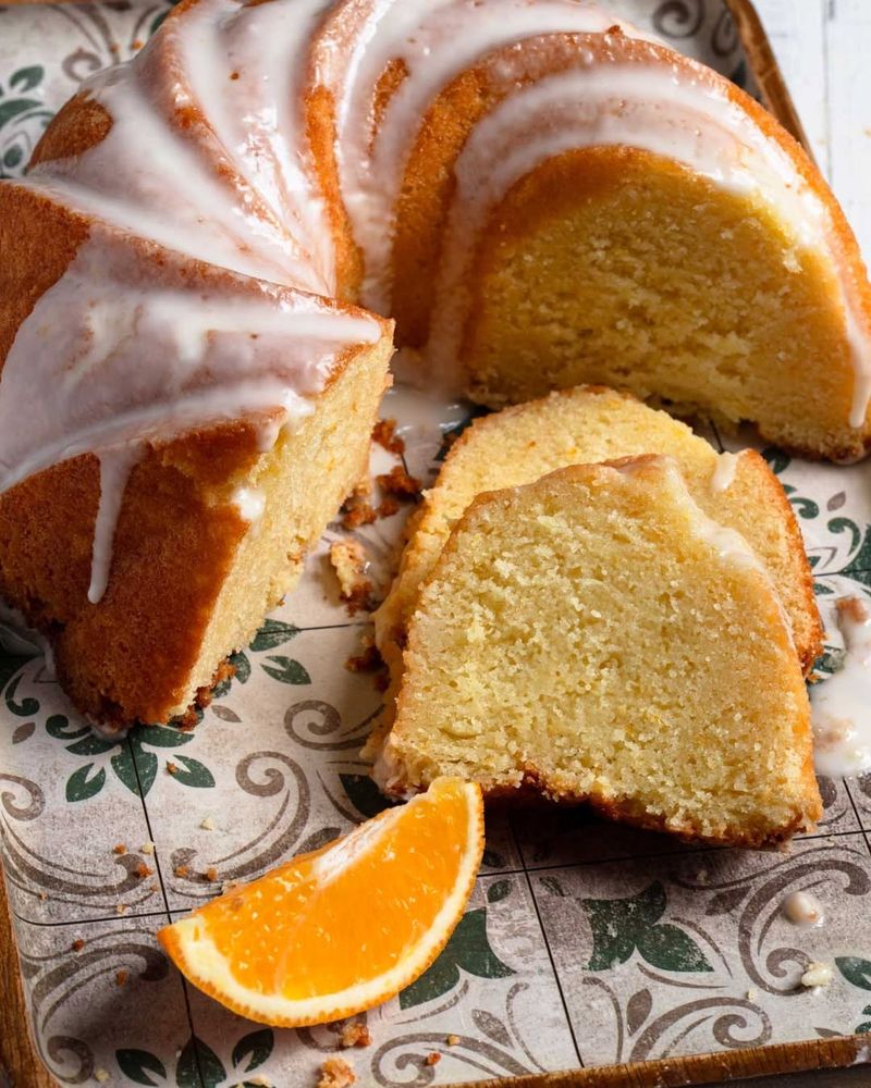 Orange Glazed Pound Cake