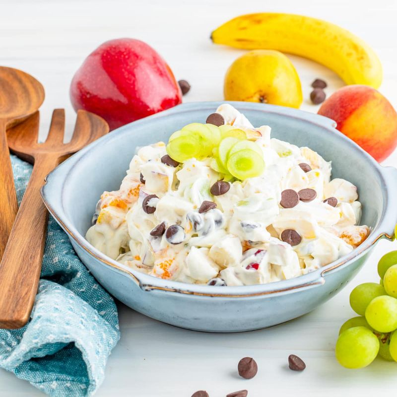 Canned Fruit Salad With Miracle Whip