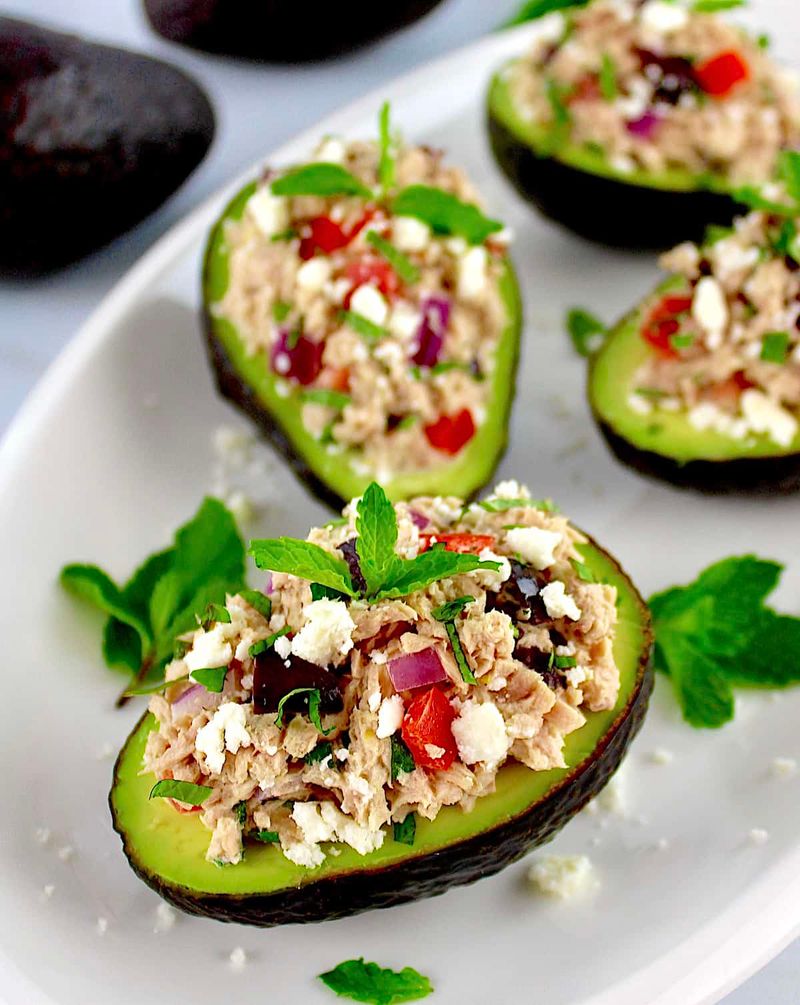 Tuna Salad Stuffed Avocados