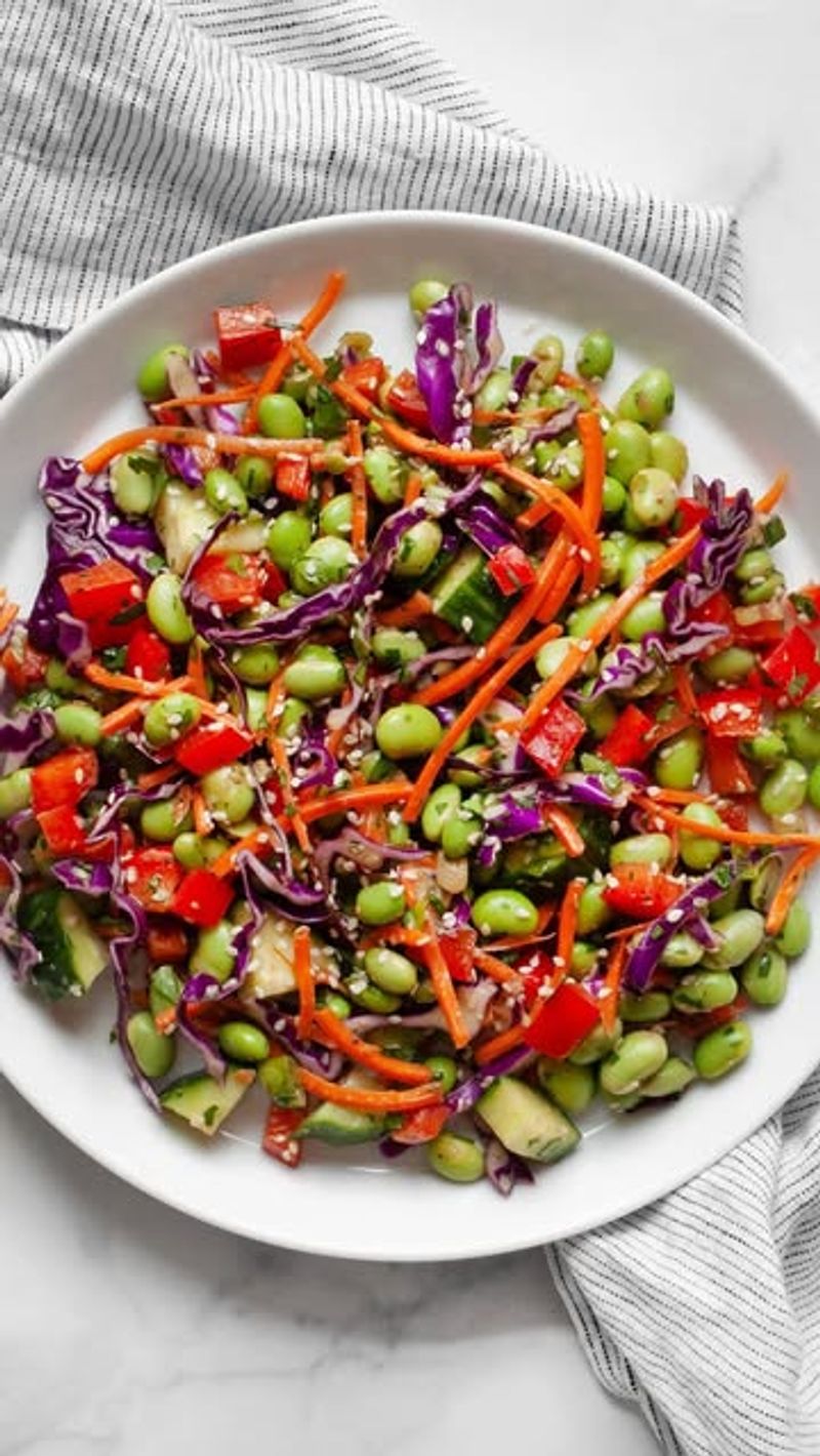 Edamame Salad With Ginger-Sesame Dressing