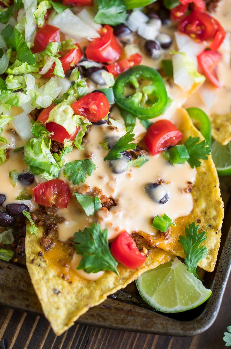 Loaded Nachos With Homemade Queso