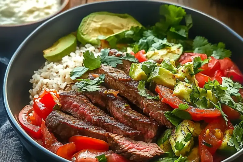 Grilled Steak Fajita Bowls