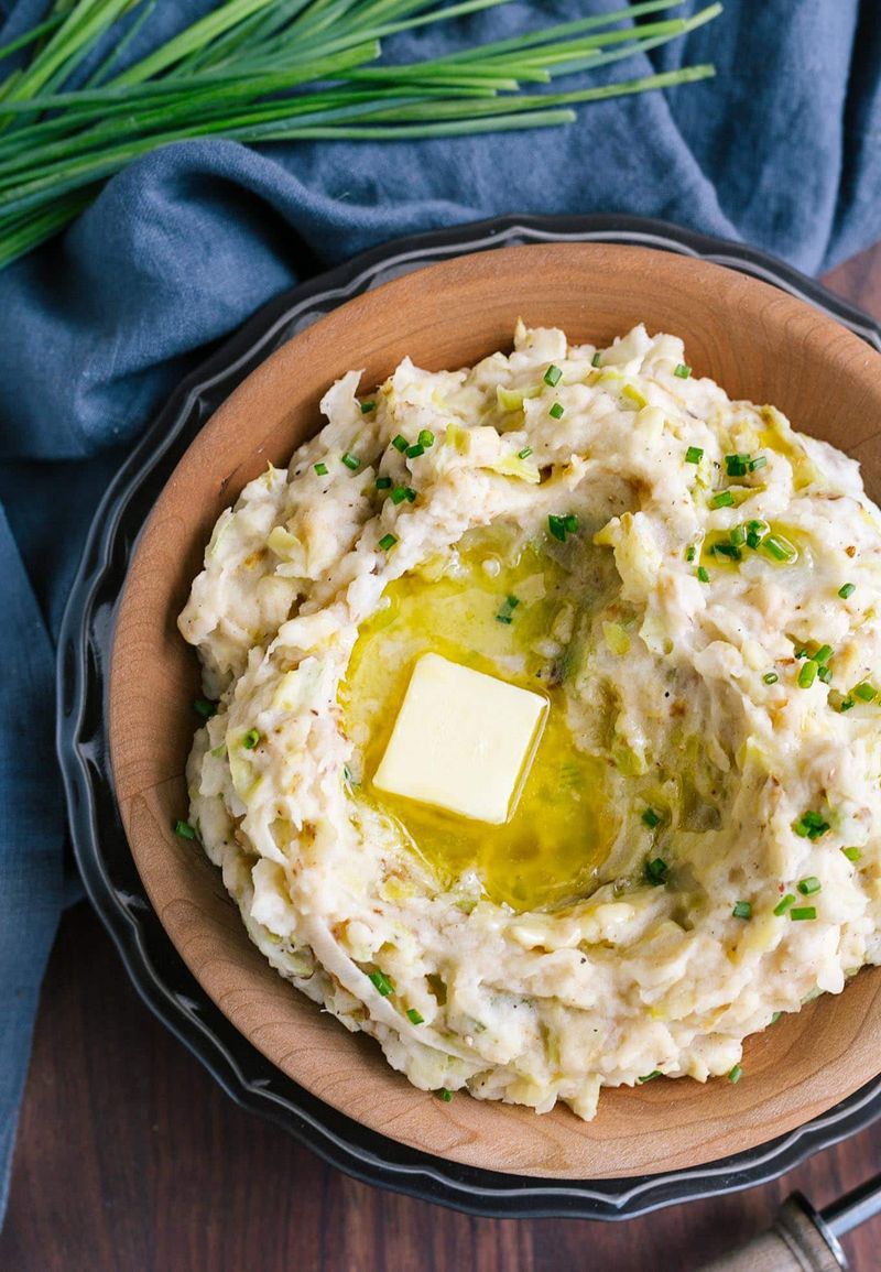 Colcannon With Cabbage And Scallions