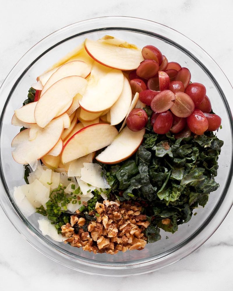 Kale Salad With Apple And Walnut Vinaigrette