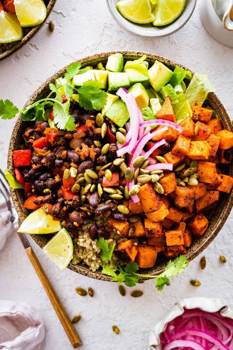 Sweet Potato And Black Bean Meal Prep Bowls