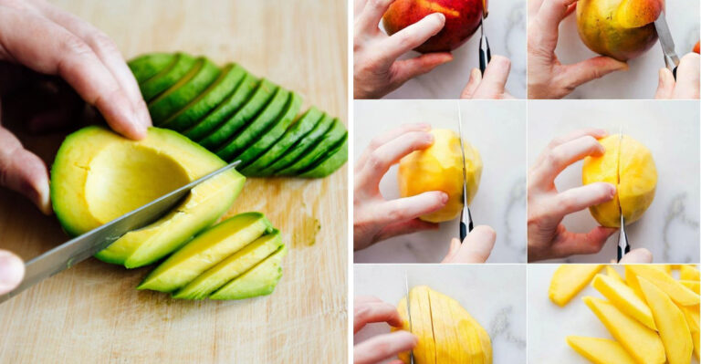 correct ways of cutting foods