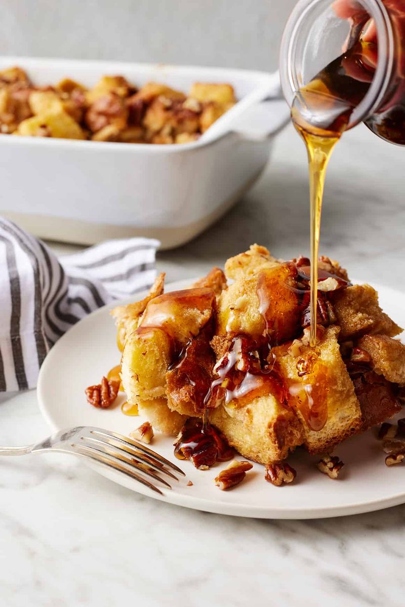 Baked French Toast With Cinnamon And Maple