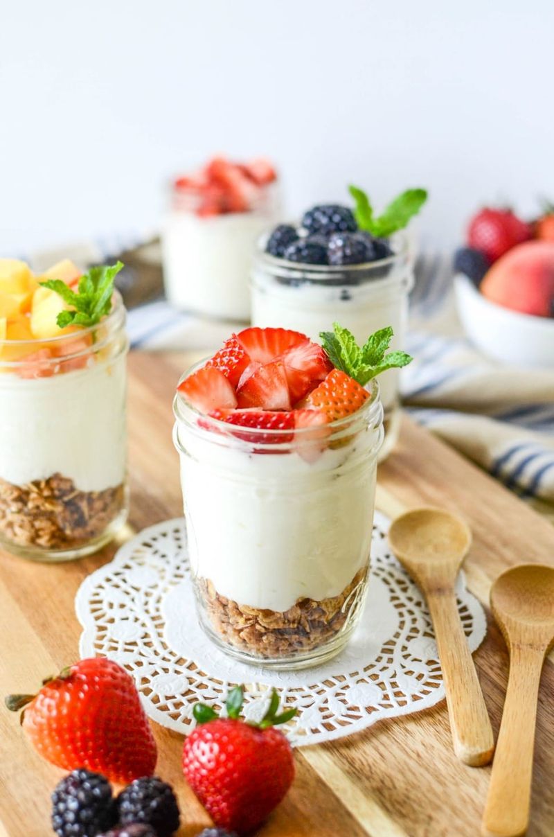 Use Mason Jars For Portable Parfaits