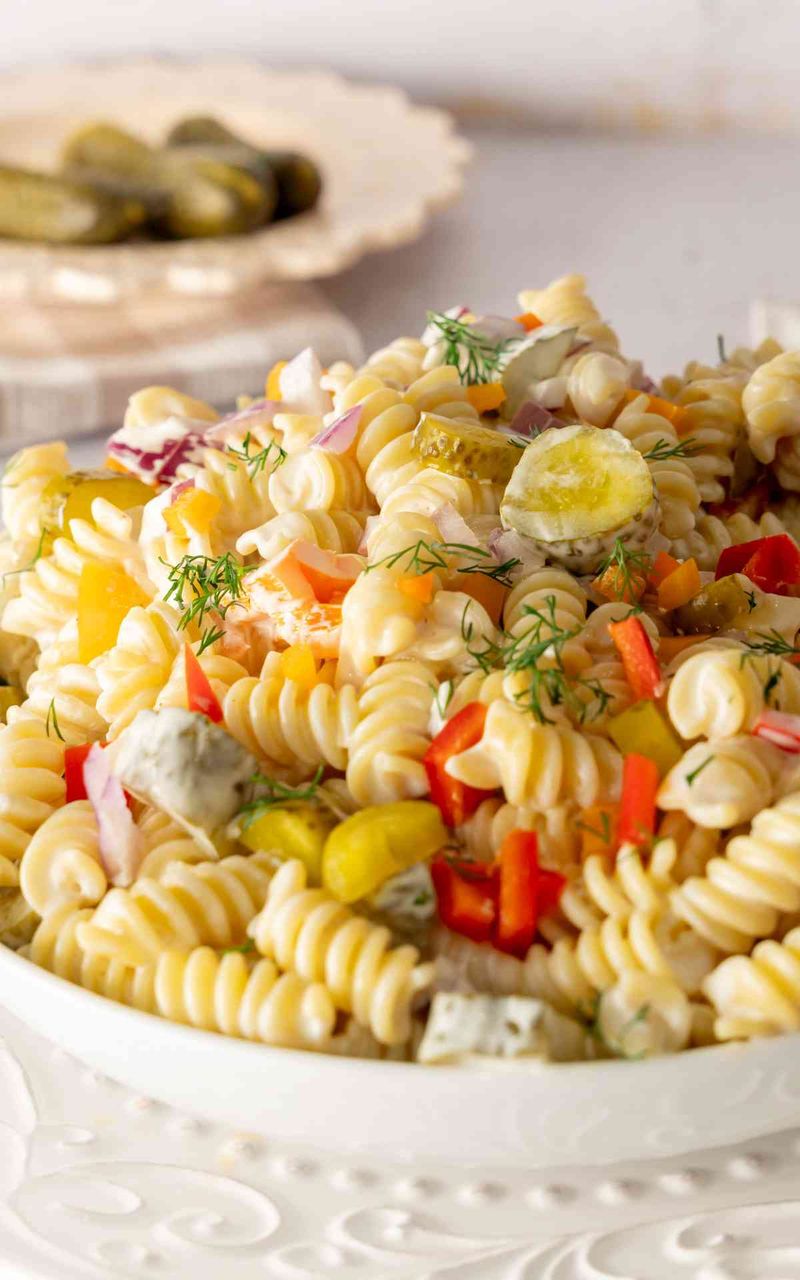 Zesty Pickle Pasta Salad
