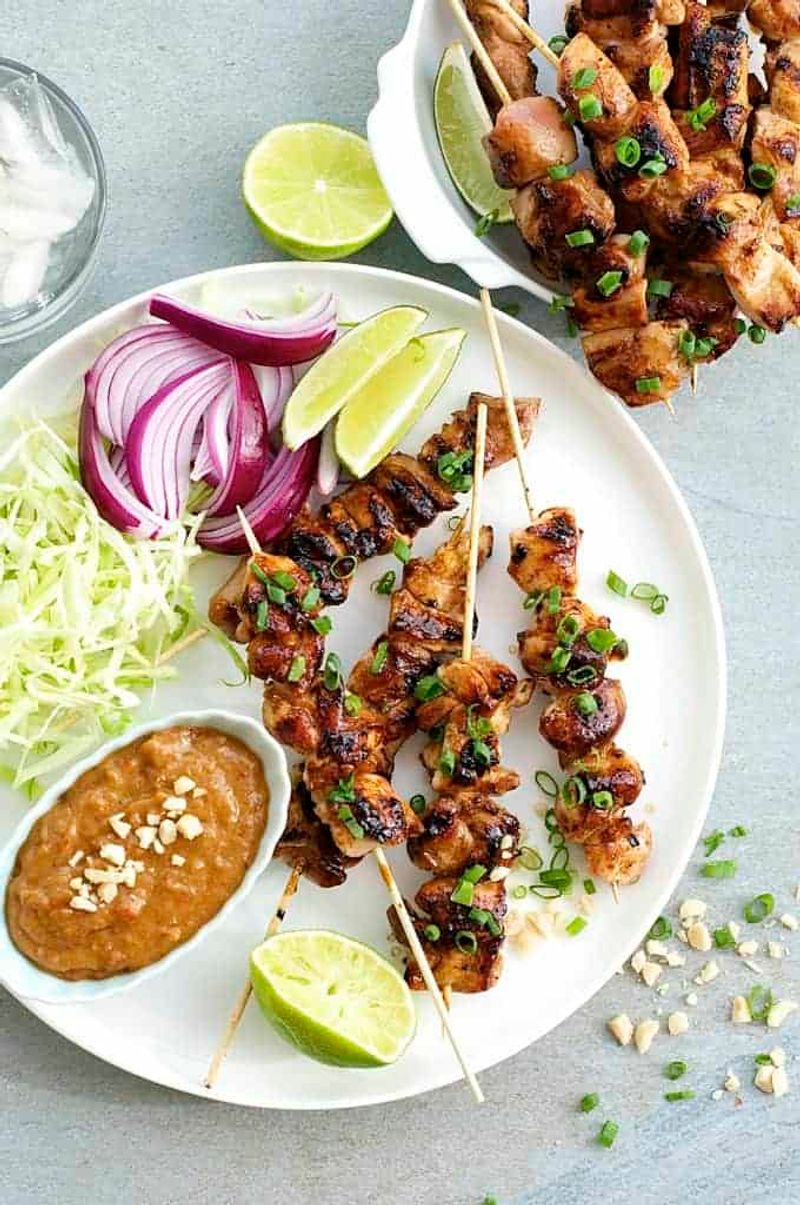 Chicken Satay With Peanut Sauce – Indonesia